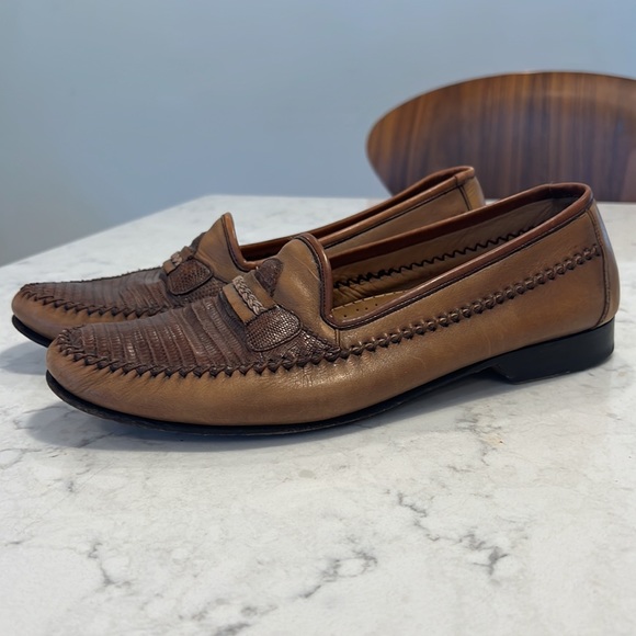 Men’s Mezlan Genuine Lizard Loafers. Size 9.5. - Picture 8 of 8